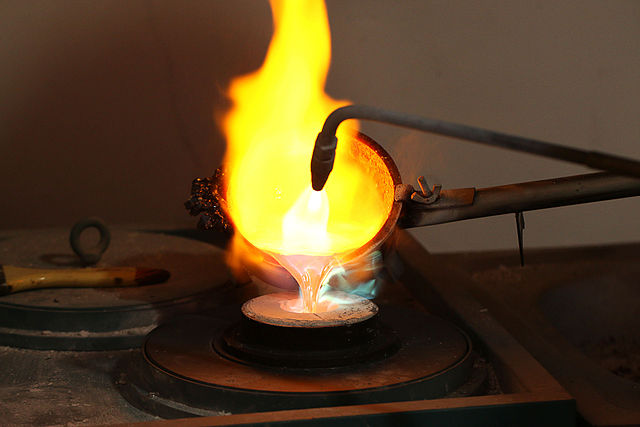 Bronze casting changes the shape of the metal.