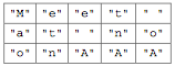 Route Cipher Table