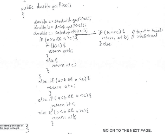 The end of the second sample student response to the Trio class problem.